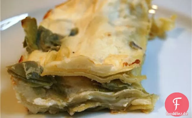 Cremige Artischocken-Lasagne