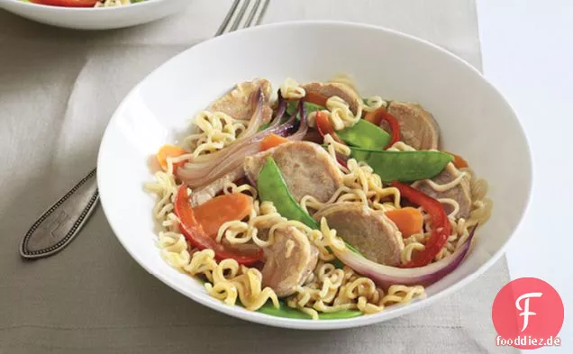 Schnelle Schweinefleisch-Rühren-Braten