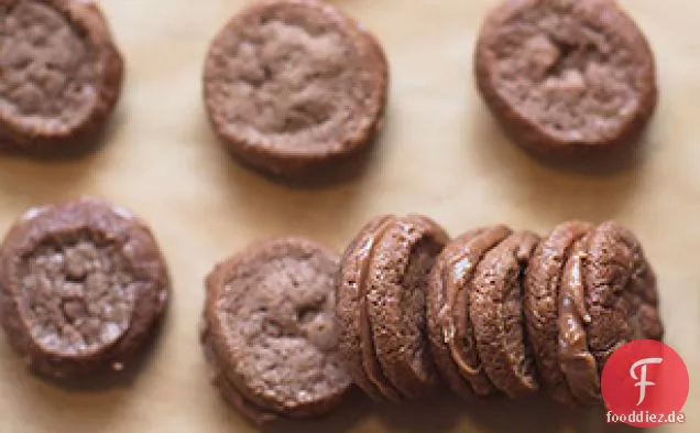 Milch Schokolade Mini Sandwich Cookies