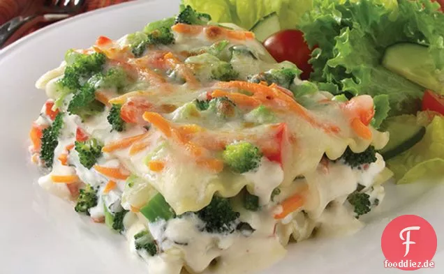 Veggie-Lasagne in Parmesan-Sahne Sauce
