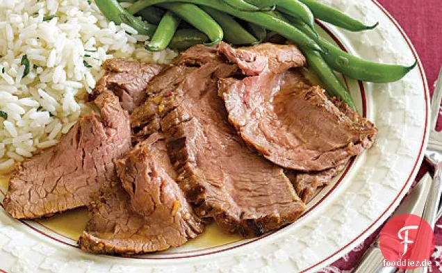 Thai-mariniertes gebratenes Flankensteak