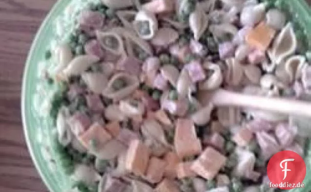 Schinken-und Shell-Salat