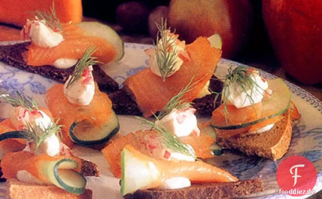 Geräucherter Lachs Canapés