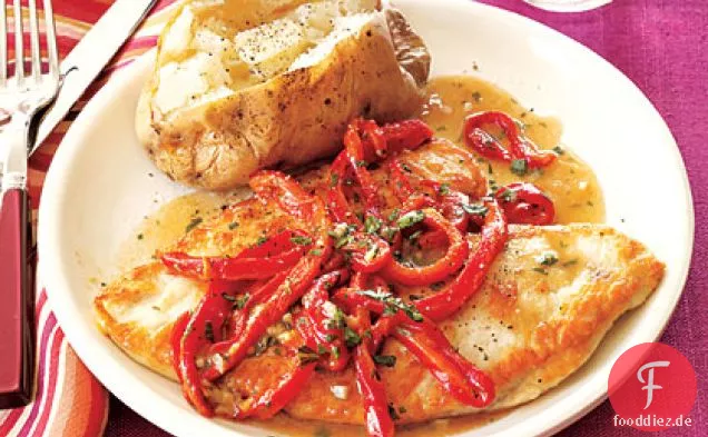 Hähnchenbrust mit Paprika
