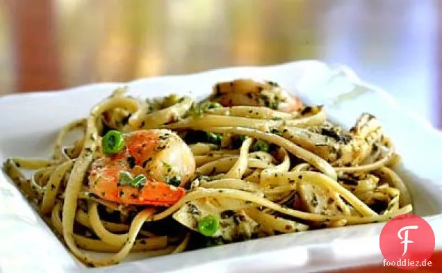 Garnelen Und Artischocken Pasta