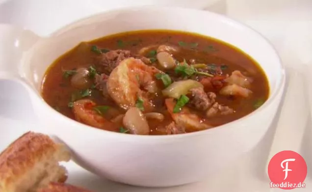 Garnelen-und Wurst Cioppino