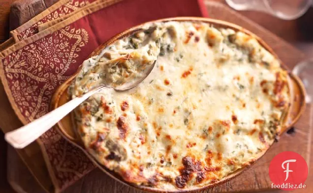 Cremige Artischocke Lasagne Backen Rezept