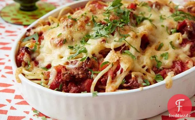 Gebackene Spaghetti