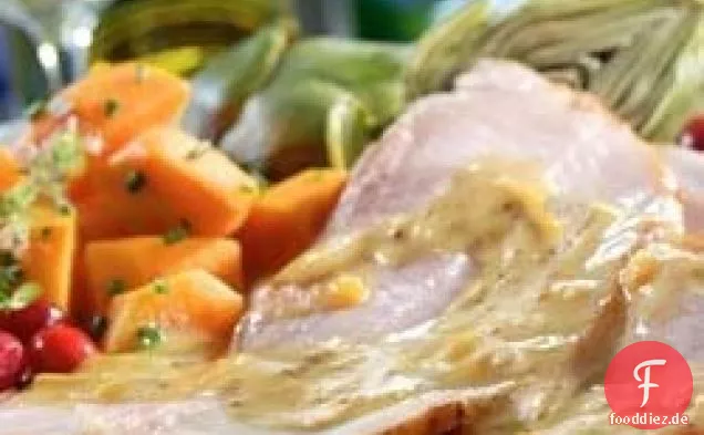 Schinken mit Maille® Orangensauce
