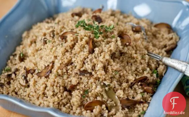 Quinoa Pilaw mit Crimini Pilzen