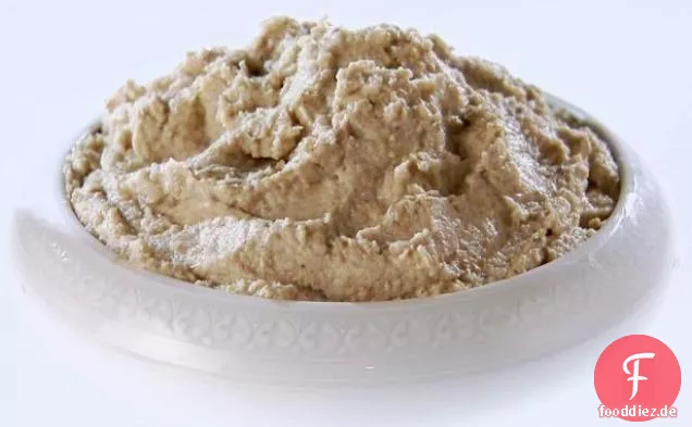 Gegrillte Artischocke und Selleriewurzelpüree