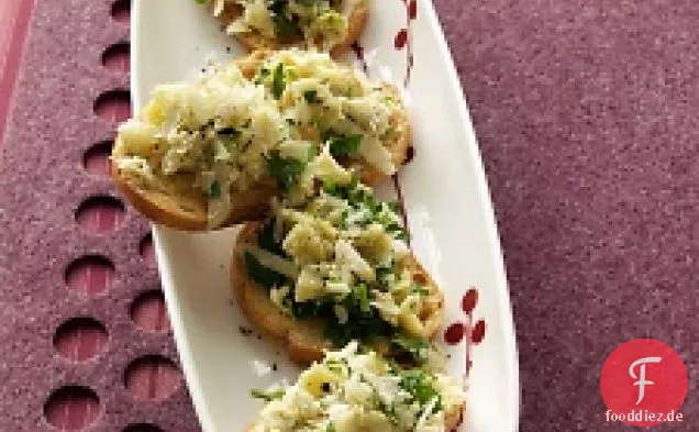 Artischocken-parmesan-Crostini