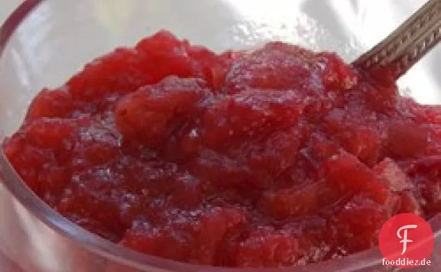 Einfacher Cranberry-Apfelmus