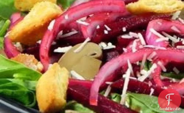 Nicoles Balsamico-Rüben-Salat mit frischem Spinat