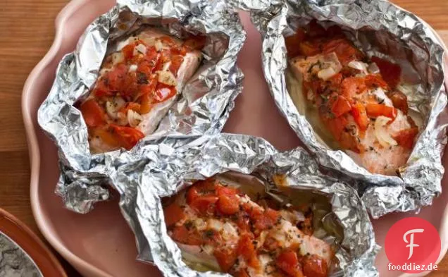 Lachs in Folie Gebacken