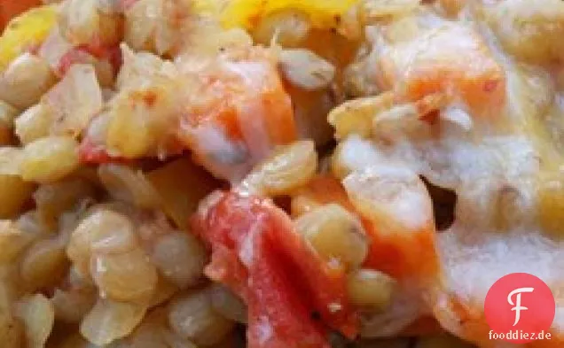 Gebackene Linsen mit Käse