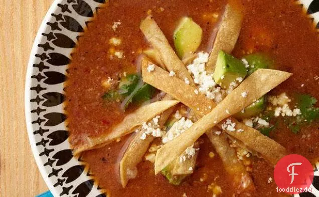 Klassische Tortillasuppe