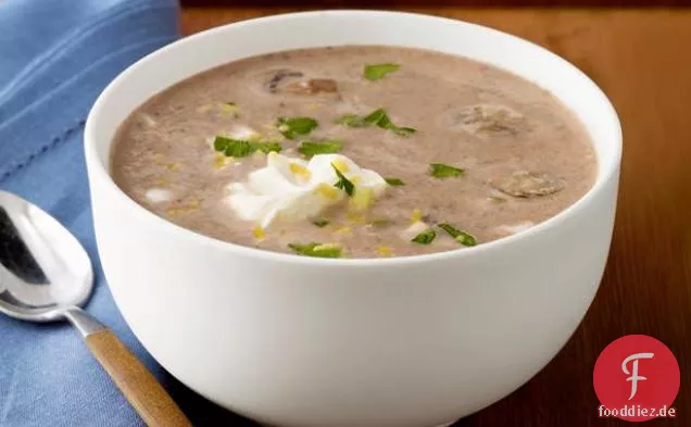 Pilz-Hummus Suppe