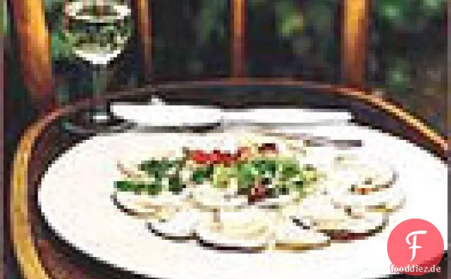 Creme von Artischockensuppe und Pilztoast