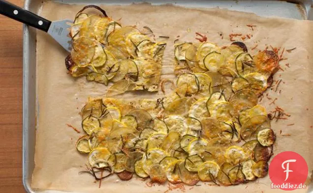 Provenzalischer Sommerkürbis und Kartoffelgratin