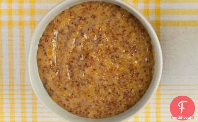 Pfirsich-Senf-BBQ-Sauce