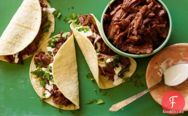 Süße und würzige Short Rib Tacos