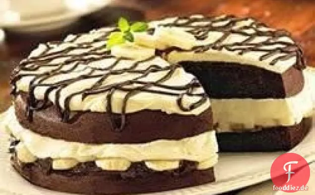 Schokoladen-Bananen-Sahne-Kuchen