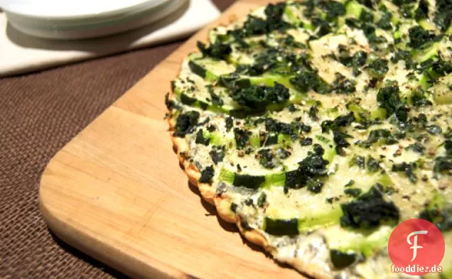 Zucchini-Spinat-Artischocken-Tarte