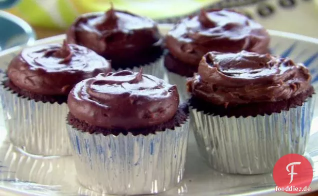 Schokoladenpudding Frosted Cupcakes