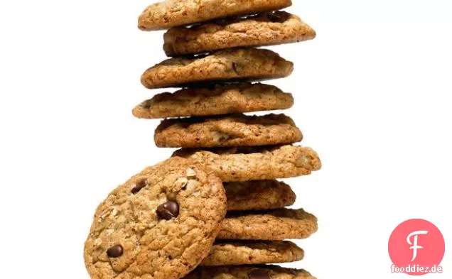 Haferflocken-Flachs Chocolate Chip Cookies