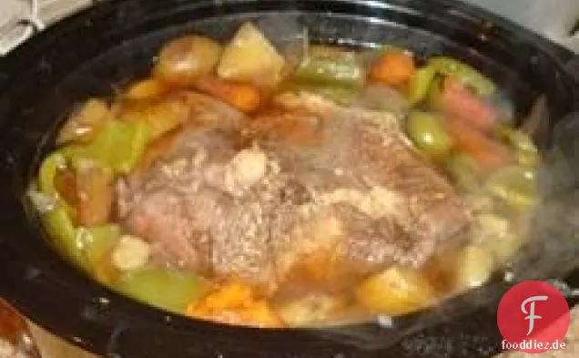 Knoblauch Top Sirloin Topf Braten