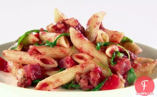 Fleischigen Penne