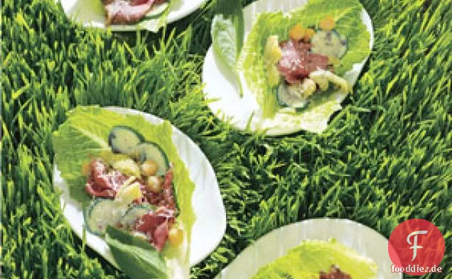 Artischocken-Rindfleisch-Salat-Wraps