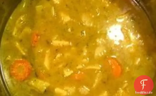 Sellerie- und Birnensuppe