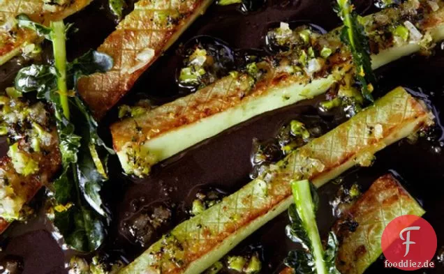 Gebratener Brokkoli Mit Blümchen-Vinaigrette