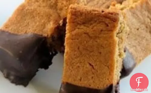 Zähe Vollkorn-Erdnussbutter-Brownies