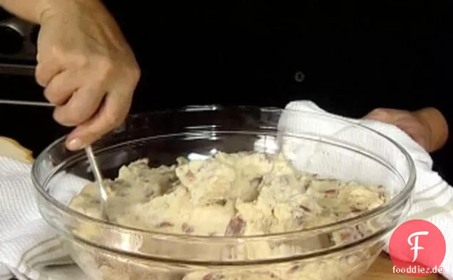 Parmesan Zertrümmerte Kartoffeln