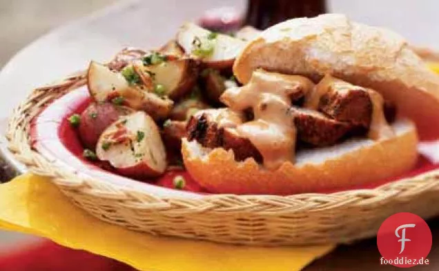 Gegrillte Schweinefilet-Sandwiches