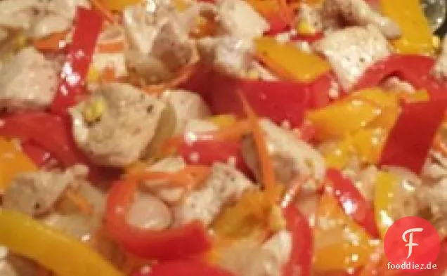 Stir-Fry Huhn und Gemüse