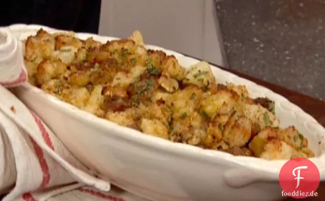 Gebratene Kastanien-Wurst-Dressing