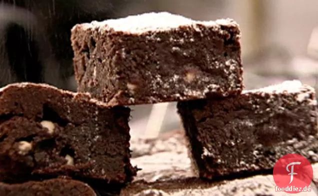 Dreifache Schokoladen-Brownies