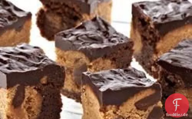 Erdnussbutter Brownie Bites