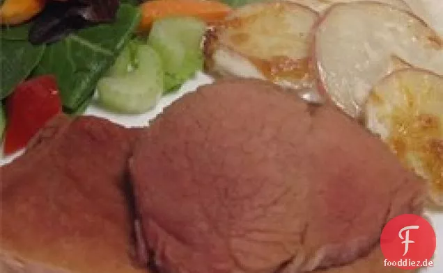 Leicht gebackene Schinkensteaks