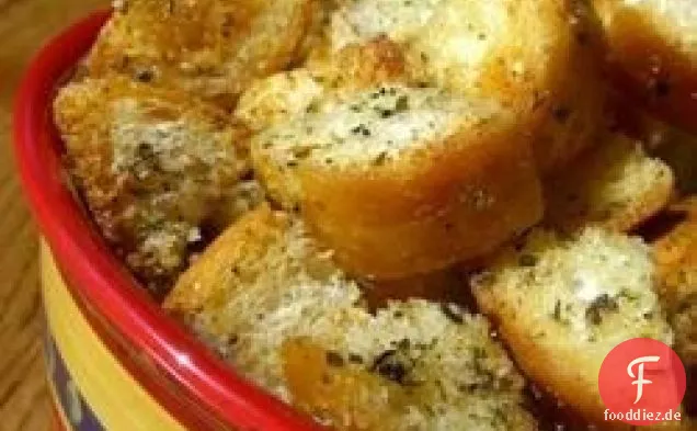 Leckere Knoblauchcroutons