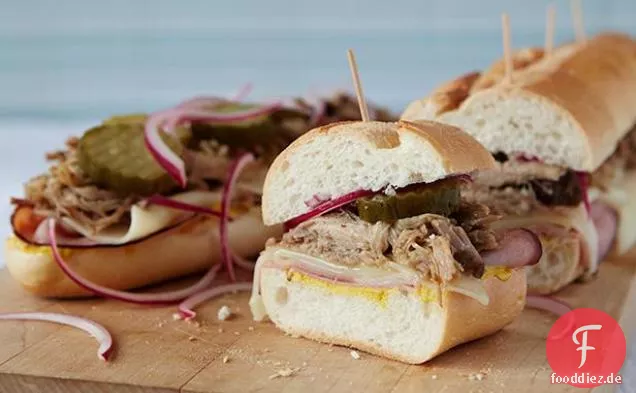 Langsam gekochtes kubanisches Sandwich