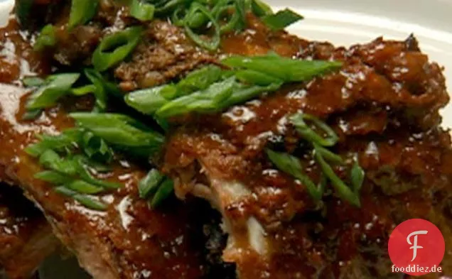 Cranberry-Orange-Glasierte Kansas City Spareribs