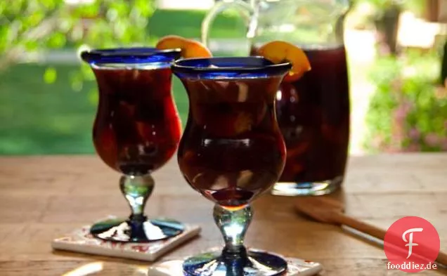 Pfirsich-Brombeere Sangria