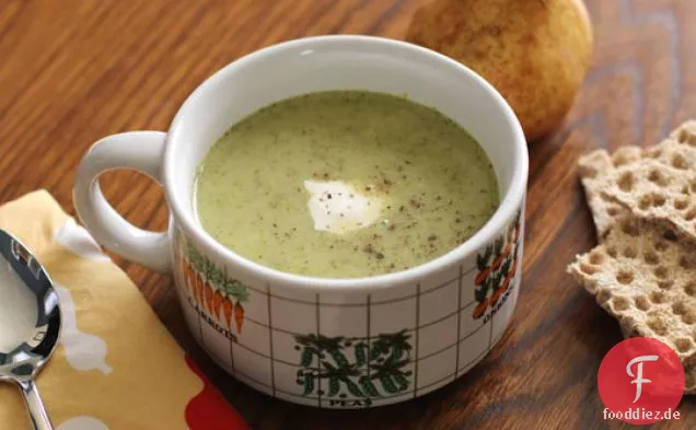 Geröstete Brokkoli-Cheddar-Suppe