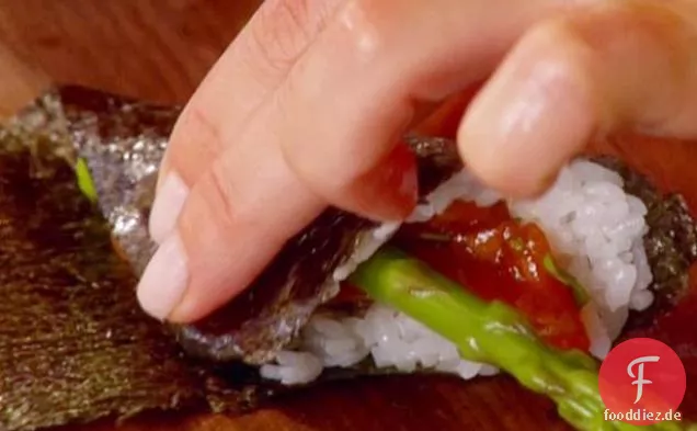 Spaß Lachs Hand Rolle