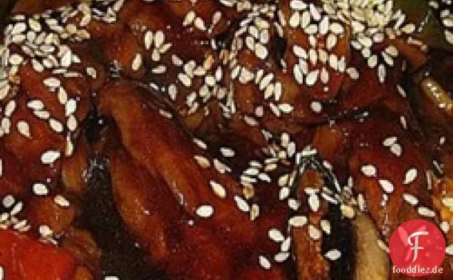 Essanaye's Sesam Rindfleisch Stir Fry
